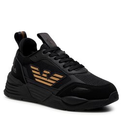 EA7 Emporio Armani Snīkeri EA7 Emporio Armani X8X070 XK165 M701 Triple Black/Gold