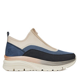 Rieker Sneakersy Rieker 48053-14 Tmavomodrá