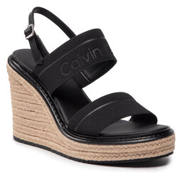 Calvin Klein Espadrilky Calvin Klein Wedge Sndl 70 He HW0HW00690 Ck Black BAX