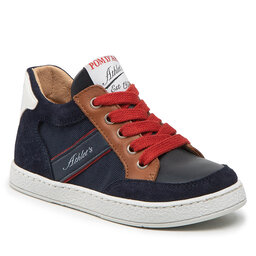 Pom d'Api Sneakers Pom d'Api Mousse Racing N1SECP0401 Marine/Camel
