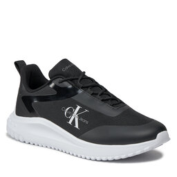 Calvin Klein Jeans Sneakersy Calvin Klein Jeans Eva Runner Low Lace Ml Mix YM0YM00968 Black/Bright White 0GM