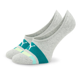 

Набір 2 пар низьких дитячих шкарпеток Puma Kids Seasonal Footie 2P 938009 Grey Combo 02, Сірий