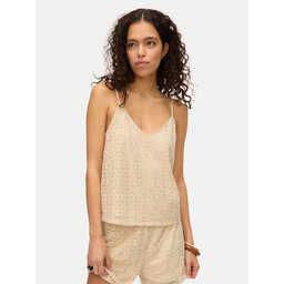 Vero Moda Vero Moda Marškinėliai Maya 10325031 Smėlio Regular Fit