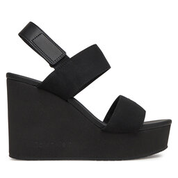 Calvin Klein Jeans Basutės Calvin Klein Jeans Wedge Sandal Webbing In YW0YW01790 Juoda