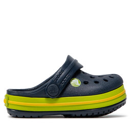 

Шльопанці Crocs Crocband Clog K 204537 Navy/Volt Green, Cиній