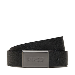 HUGO Ζώνη Ανδρική Hugo Garlond 50522605 Μαύρο