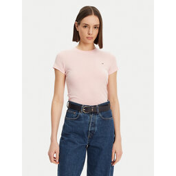 Tommy Jeans Tommy Jeans Póló DW0DW20459 Rózsaszín Slim Fit