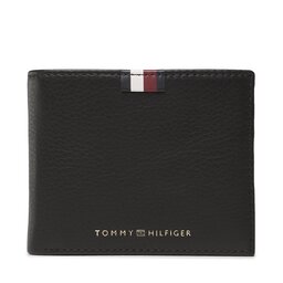 Tommy Hilfiger Velika moška denarnica Tommy Hilfiger Th Prem Lea Mini Cc Wallet AM0AM11266 BDS
