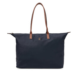 Tommy Hilfiger Ročna torba Tommy Hilfiger Popette Maxi Tote AW0AW17996 Mornarsko modra