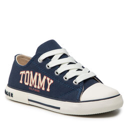 Tommy Hilfiger Teniși Tommy Hilfiger Low Cut Lace-Up Sneaker T3X4-32208-1352 M Blue 800