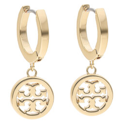 

Сережки Tory Burch Miller Pave Hoop Earring 87041 Tory Gold/Crystal 783, Золотий