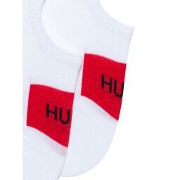 

Набір 2 пар шкарпеток до щиколотки unisex Hugo 2P Low Cut Label Cc 50439588 100, Білий