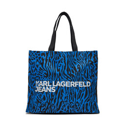 Karl Lagerfeld Jeans Torebka Karl Lagerfeld Jeans 240J3901 Blue Animal Print