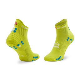 

Високі шкарпетки unisex Compressport Pro Racing V4.0 Run Low XU00047B Primerose/Fjord Blue 707, Зелений