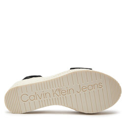 

Еспадрильї Calvin Klein Jeans Wedge Sandal Su Mg Btw YW0YW01026 Black BEH, Чорний