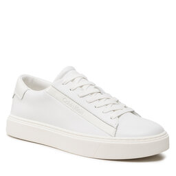 Calvin Klein Сникърси Calvin Klein Low Top Lace Up Lth HM0HM00861 Triple White 0K4