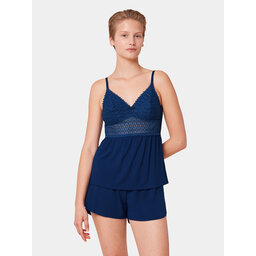 Triumph Triumph Pizsama Aura Spotlight 10218289 Kék Regular Fit