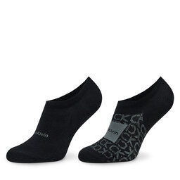 Calvin Klein Set di 2 paia di pedulini da uomo Calvin Klein 701224114 Black 001