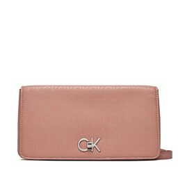 Calvin Klein Handtasche Calvin Klein Re-Lock Double Gusette _Epi Mono K60K611347 Ash Rose Mono VB8