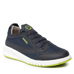 Geox Laisvalaikio batai Geox J Aeranter B. A J25BNA 07TBC CF43S M Navy/Lime Green