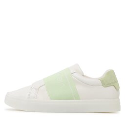 

Снікерcи Calvin Klein Clean Cupsole Slip On-He HW0HW01416 Marshmallow/Spirit Green 01U, Écru