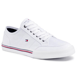 Tommy Hilfiger Sneakers aus Stoff Tommy Hilfiger Core Corporte Textile Sneaker FM0FM03390 White YBR