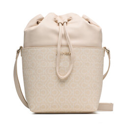 Calvin Klein Handväska Calvin Klein Must Bucket Bag Sm Mono K60K609390 0F4
