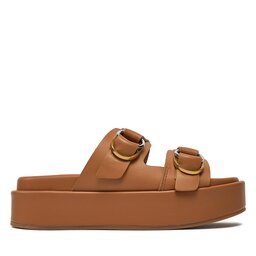 

Шльопанці Pinko Flores 01 SD0057 P001 Cognac MC0, Коричневий