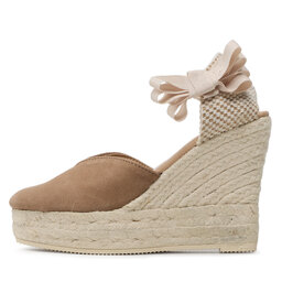 

Еспадрильї Manebi Heart-Shaped Wedge Espadrilles W 1.9 WH Vintage Taupe, Коричневий