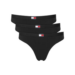 Tommy Hilfiger Tommy Hilfiger Conjunto de tangas UW0UW06139 Negro