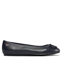 

Балетки Tommy Hilfiger Essential Leather Ballerina FW0FW07768 Space Blue DW6, Cиній