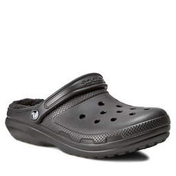 Crocs Klapki Crocs Classic Lined Clog 203591 Black/Black