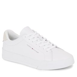 Tommy Hilfiger Снікерcи Tommy Hilfiger Th Court Leather FM0FM04971 White YBS