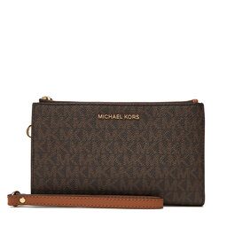 MICHAEL Michael Kors Duży Portfel Damski MICHAEL Michael Kors Jet Set 32F1GJ6W4B Brązowy