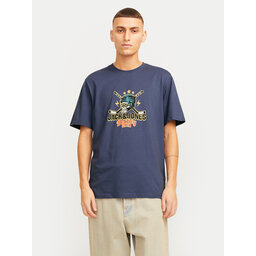 Jack&Jones Jack&Jones Póló Eight Skull 12264841 Sötétkék Standard Fit