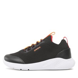 Geox Sportcipő Geox J Sprintye Boy J25GBA0006KC0038 S Black/Orange