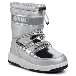 Moon Boot Škornji za sneg Moon Boot Girl Soft Wp 34051700003 Silver