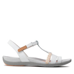 

Босоніжки Clarks Tealite Grace 261423574 White Leather, Сірий
