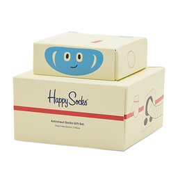 Happy Socks Σετ ψηλές κάλτσες παιδικές 3 τεμαχίων Happy Socks XKAST08-2200 Έγχρωμο