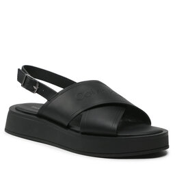 Calvin Klein Szandál Calvin Klein Flatform Sandal Hf HW0HW01139 Ck Black BAX