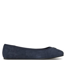 Tommy Hilfiger Μπαλαρίνες Tommy Hilfiger Th Hardware Suede Ballerina FW0FW08655 Σκούρο μπλε