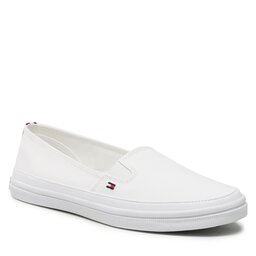 Tommy Hilfiger Textilskor Tommy Hilfiger Essential Kesha Slip-On FW0FW07121 White YBS