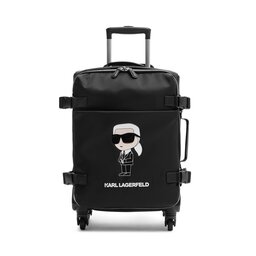 KARL LAGERFELD Mała Materiałowa Walizka KARL LAGERFELD 235W3255 A999 Black