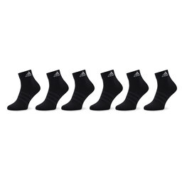 adidas Set de 6 perechi de șosete medii unisex adidas Thin And Light IC1293 Black/White
