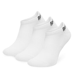 Reebok Set de 3 perechi de șosete joase unisex Reebok R0356P-SS24 (3-pack) Alb