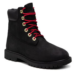 Timberland Trappers Timberland 6in Hert Bt Cupsole- W TB0A2G53001 Black Nubuck W Red