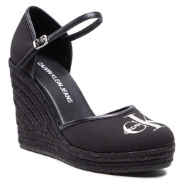 Calvin Klein Jeans Espadrile Calvin Klein Jeans Wedge Sandal Close Toe Co YW0YW00150 Black BDS