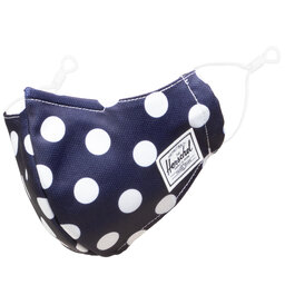 Herschel Stoffmaske Herschel Classic Fitted Face Mask 10974-04929 Peacoat Polka Dot