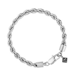 ICED STUFF Bracciale ICED STUFF Rope Oro bianco