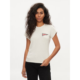 Wrangler Wrangler Marškinėliai Shrunken Band 112350301 Écru Slim Fit